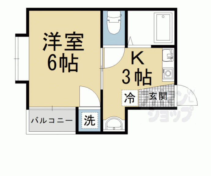 【ヒューゲル京都】間取