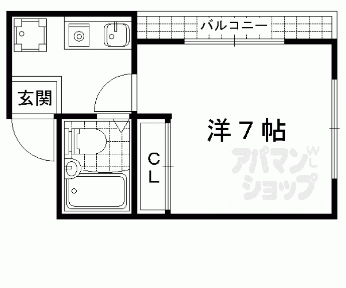 【クローバー椥辻】間取