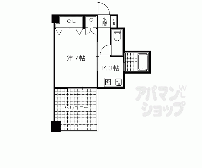 【山科アーバンコテージ】間取