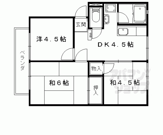 【サンシティ草田】間取