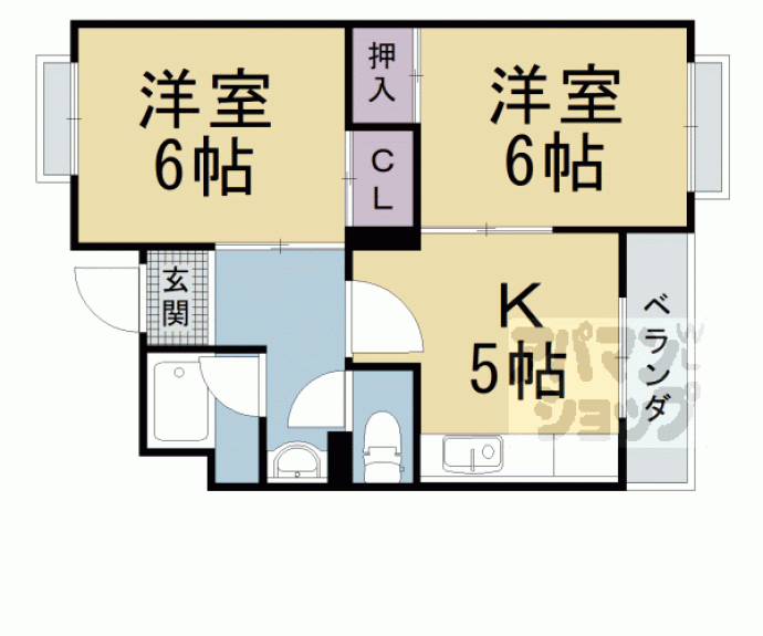 【コーポ寺岡】間取