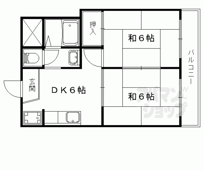 【ペアシティー大東】間取