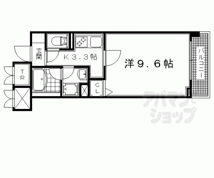 【パインフィールド洛東】間取