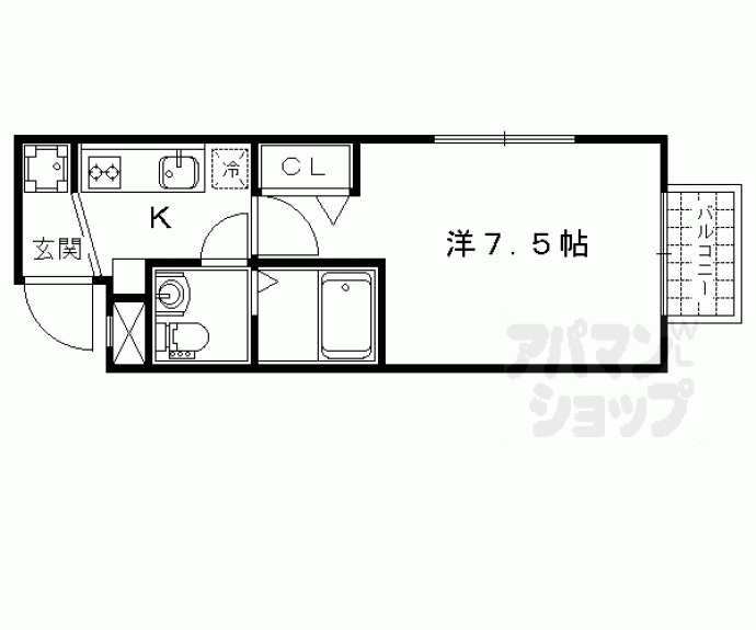 【プルーリオン山科駅前】間取