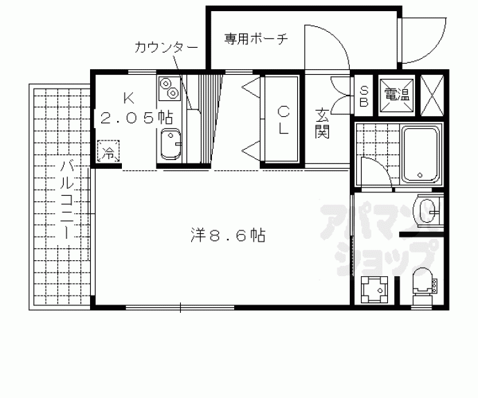 【ｒａｒａ　ｃａｓａ】間取