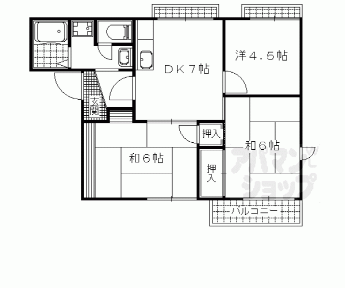 【キャニオンビレッジ　Ａ棟】間取