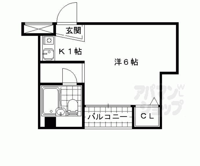 【椥辻ＨＳビル】間取