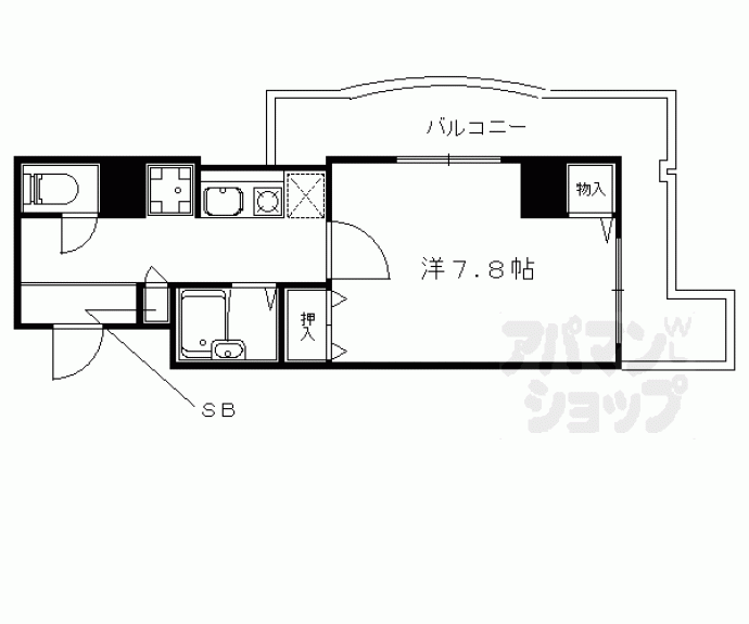 【サムパティーク山科】間取