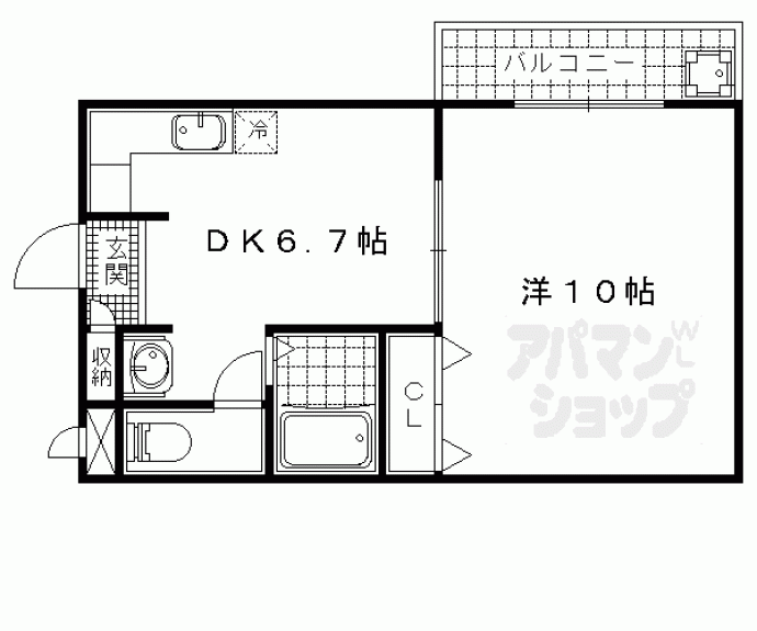 【マーメゾン山科】間取