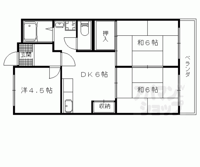 【グランドハイツ澤野井】間取