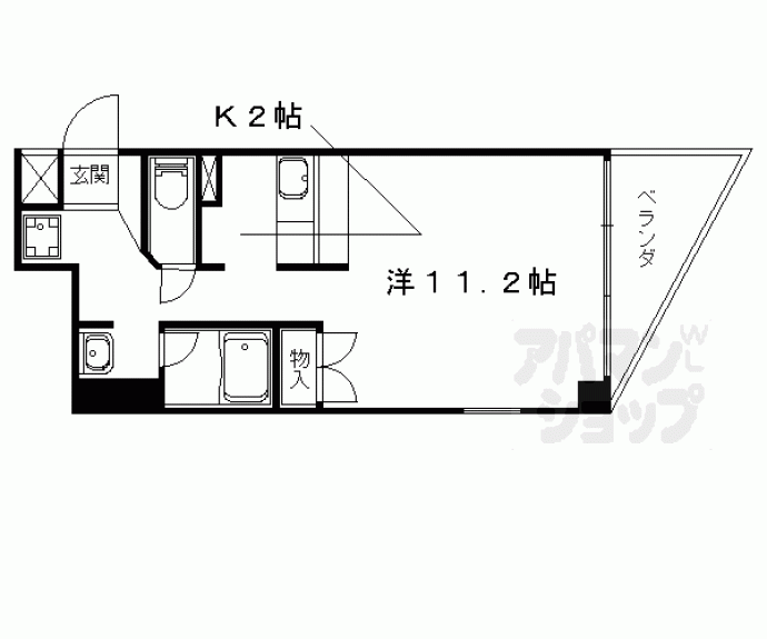 【山科ＩＭビル】間取