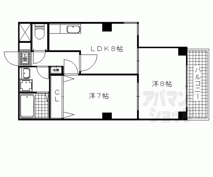 【グレースコート洛】間取