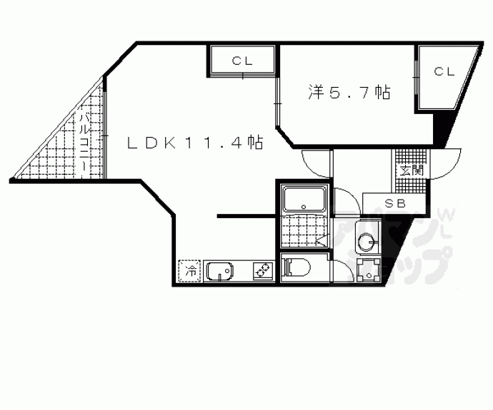 【ＰＡＲＫ　ＨＩＬＬＳ　ＯＹＡＫＥ】間取