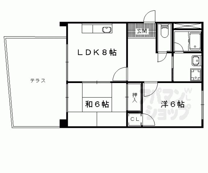 【京阪四ノ宮アバンギャルド】間取