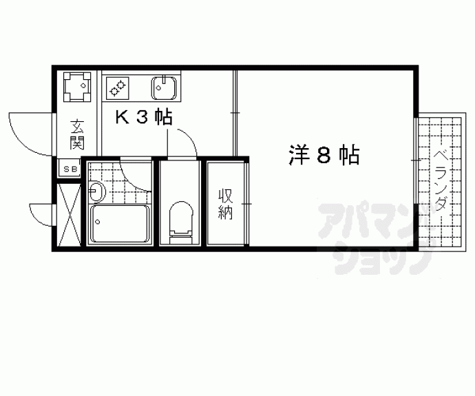 【メゾン林Ⅱ】間取