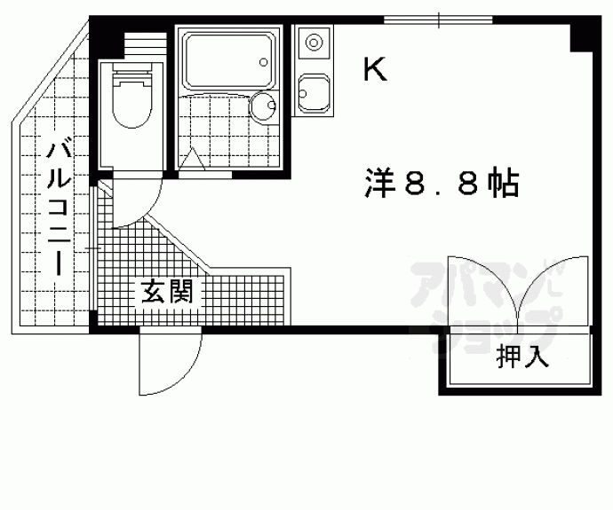 【エスポワール山科】間取