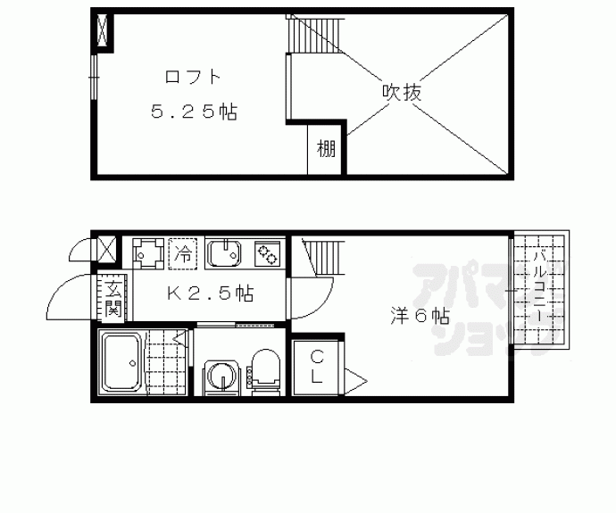 【ロフティ北花山Ⅱ】間取