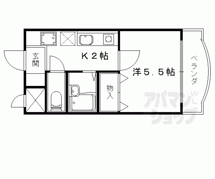 【ＬＡＣＡＳＡ山科】間取