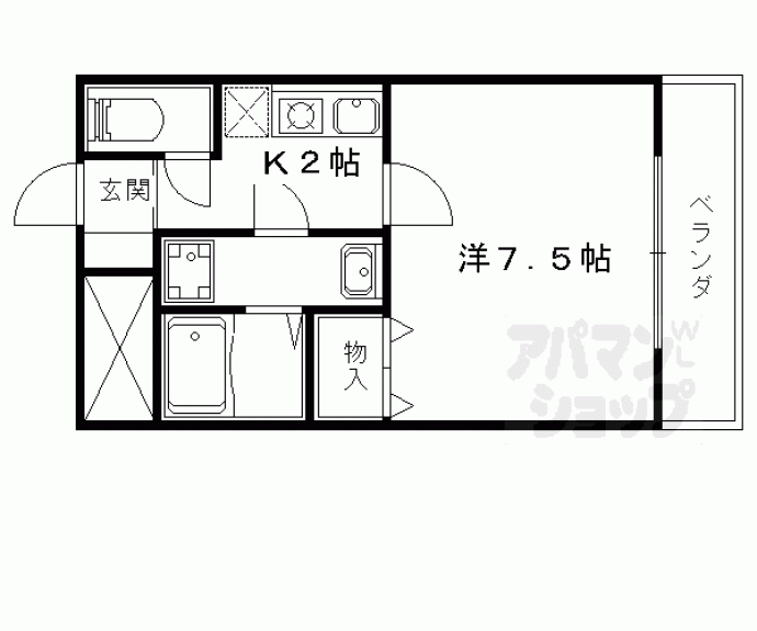 【ＬＡＣＡＳＡ山科】間取