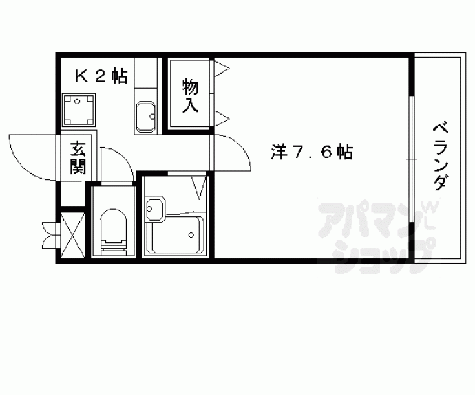 【ＬＡＣＡＳＡ山科】間取