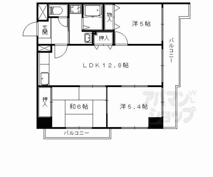 【サン・ユーⅡ】間取