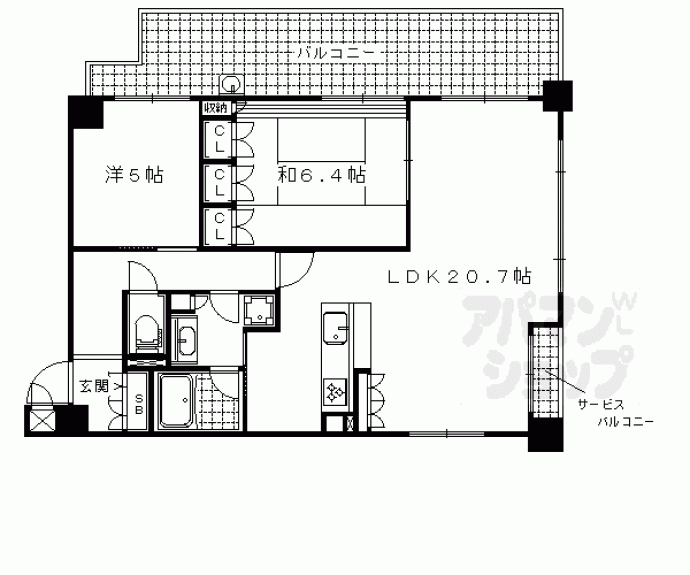 【アメニティ山科駅前】間取