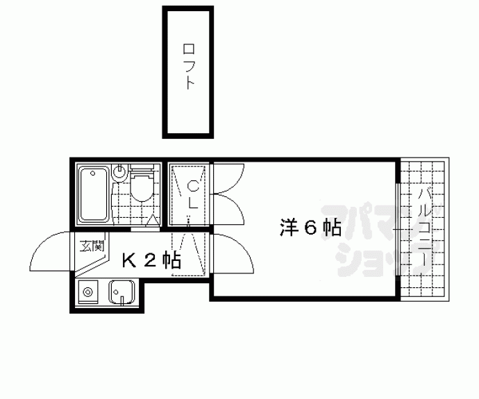 【ダイヤモンドパレス山科】間取