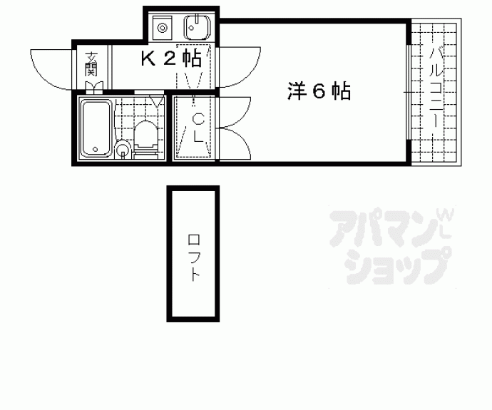 【ダイヤモンドパレス山科】間取