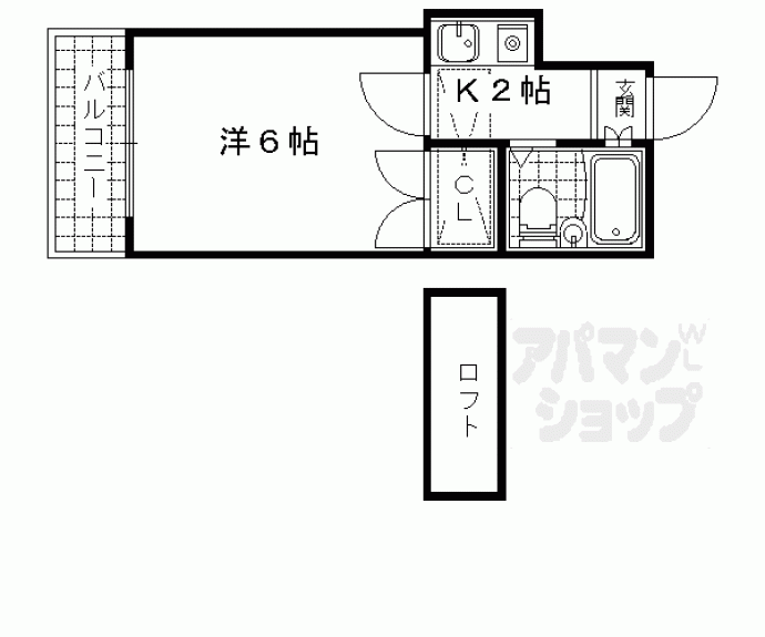 【スネイル山科Ｂ】間取