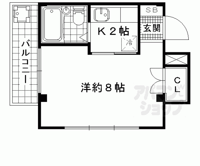 【ラピスヤン東野】間取