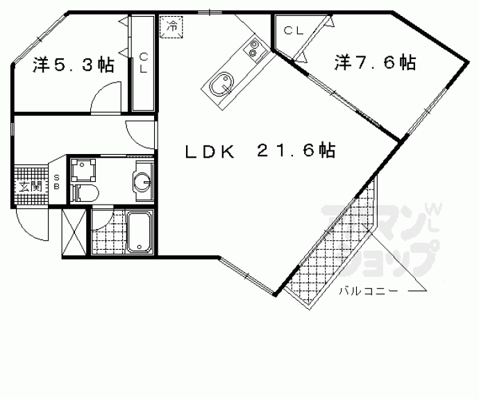 【ＰＡＲＫ　ＨＩＬＬＳ　ＯＹＡＫＥ　ＶＩＬＬＡ　４】間取