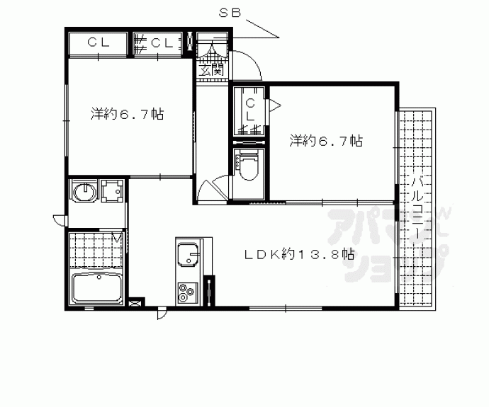 【キャニオンテラスⅧ】間取