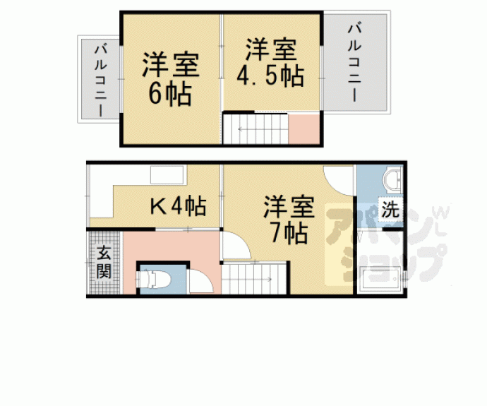 【東野舞台町貸家】間取