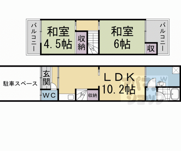 【音羽千本町貸家】間取