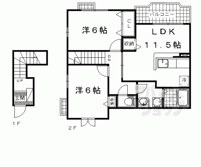 【フロール椥辻】間取