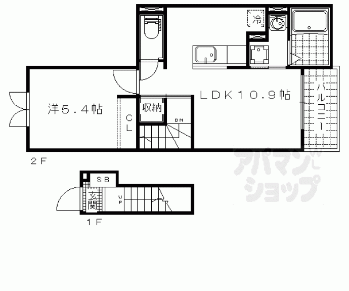 【カーサスカイⅢ】間取