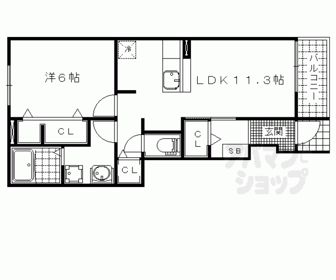 【カーサスカイⅡ】間取