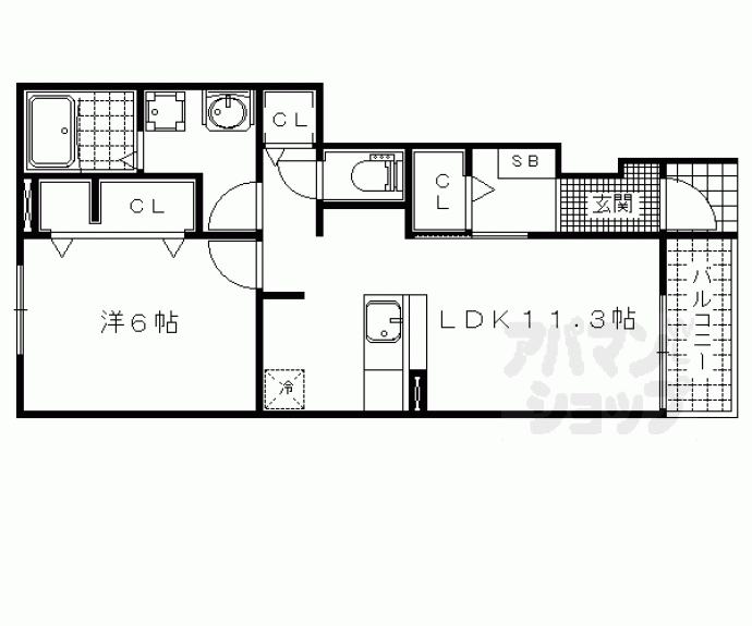 【カーサスカイⅡ】間取