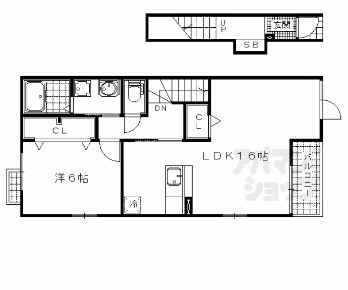 【カーサスカイⅡ】間取