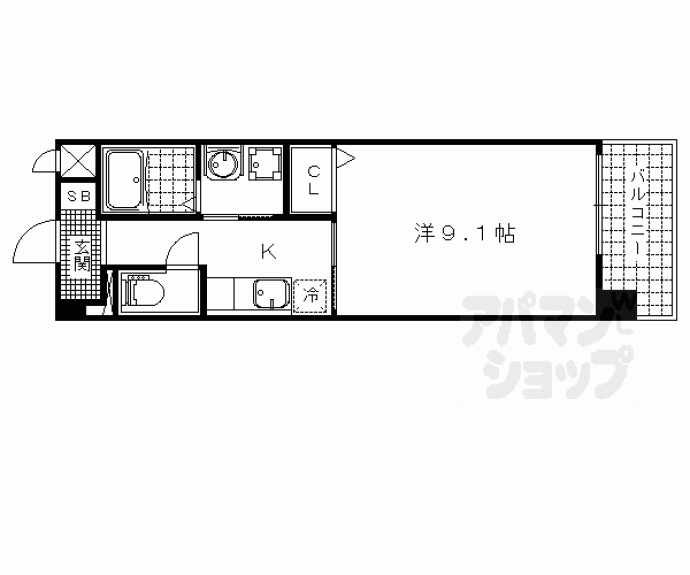 【シカタ　シャンブレットⅡ】間取