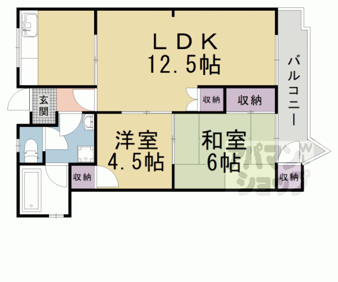 【メイゾン山科】間取