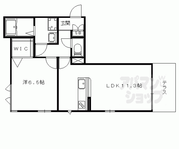 【シャーメゾンコスモⅠ】間取