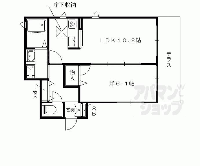 【シャーメゾンコスモⅡ】間取