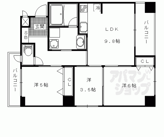 【ＬＡＴＴＩＣＥ　ＨＩＧＡＳＨＩＮＯ】間取