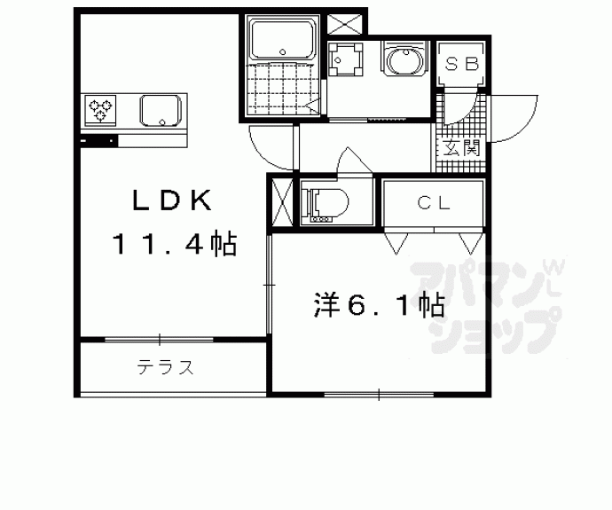 【シャーメゾン音羽セカンド】間取