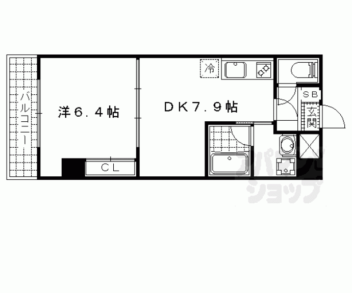 【アミティエ山科】間取