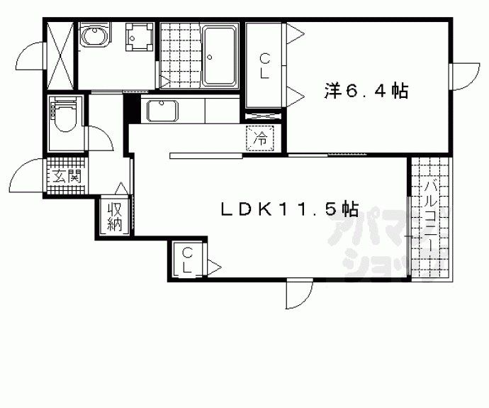 【ラフレシール・ジュネス】間取