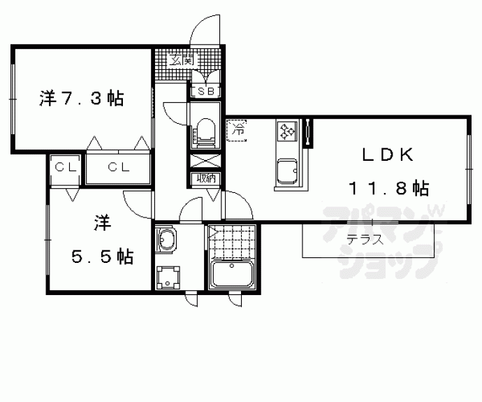 【御陵倶楽部】間取