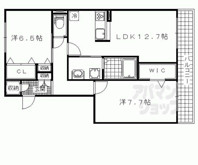 【洛東シャーメゾン】間取