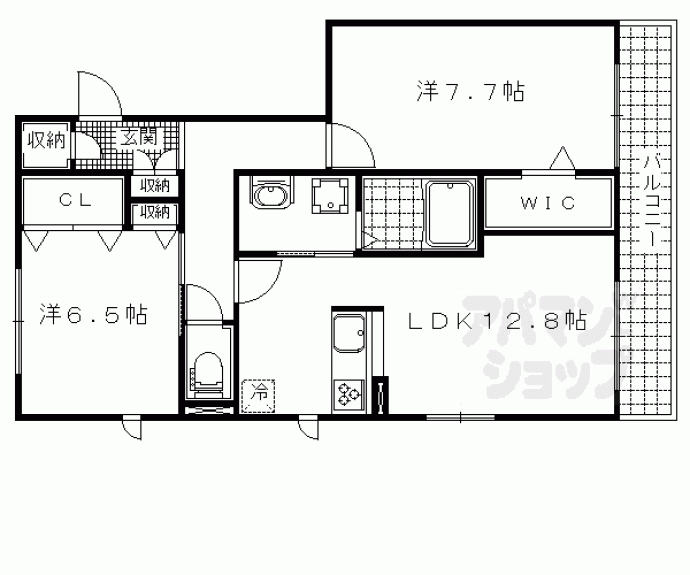 【洛東シャーメゾン】間取